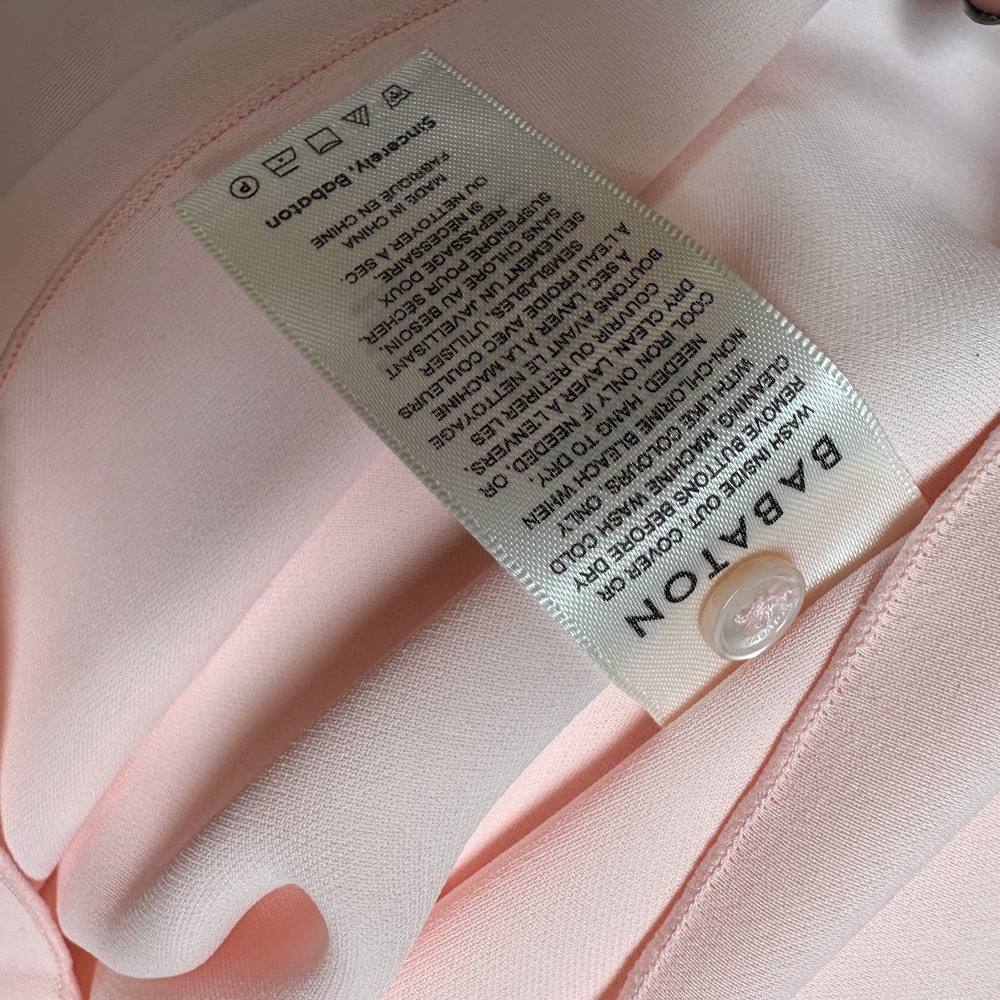 Aritzia Babaton Hamptons Dress Soft Blush Pink NEW Size 0 - Picture 11 of 13